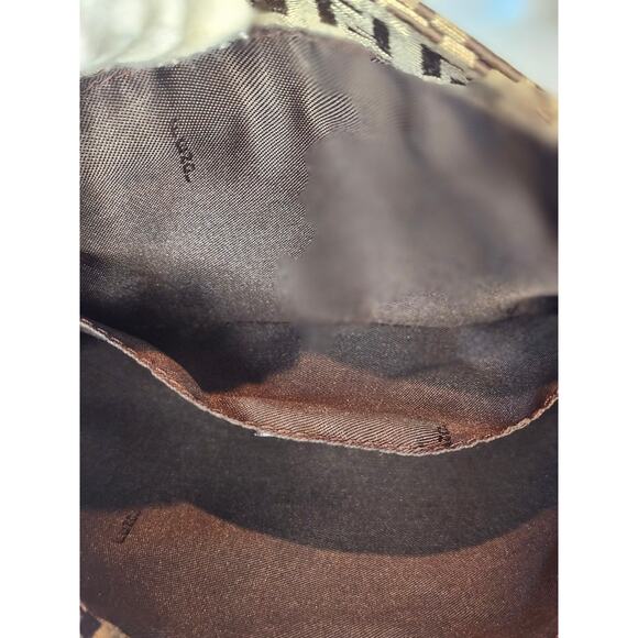 Fendi Vintage Zucchino Zucca Canvas Crossbody Bag Brown FF logo Messenger - Picture 13 of 15
